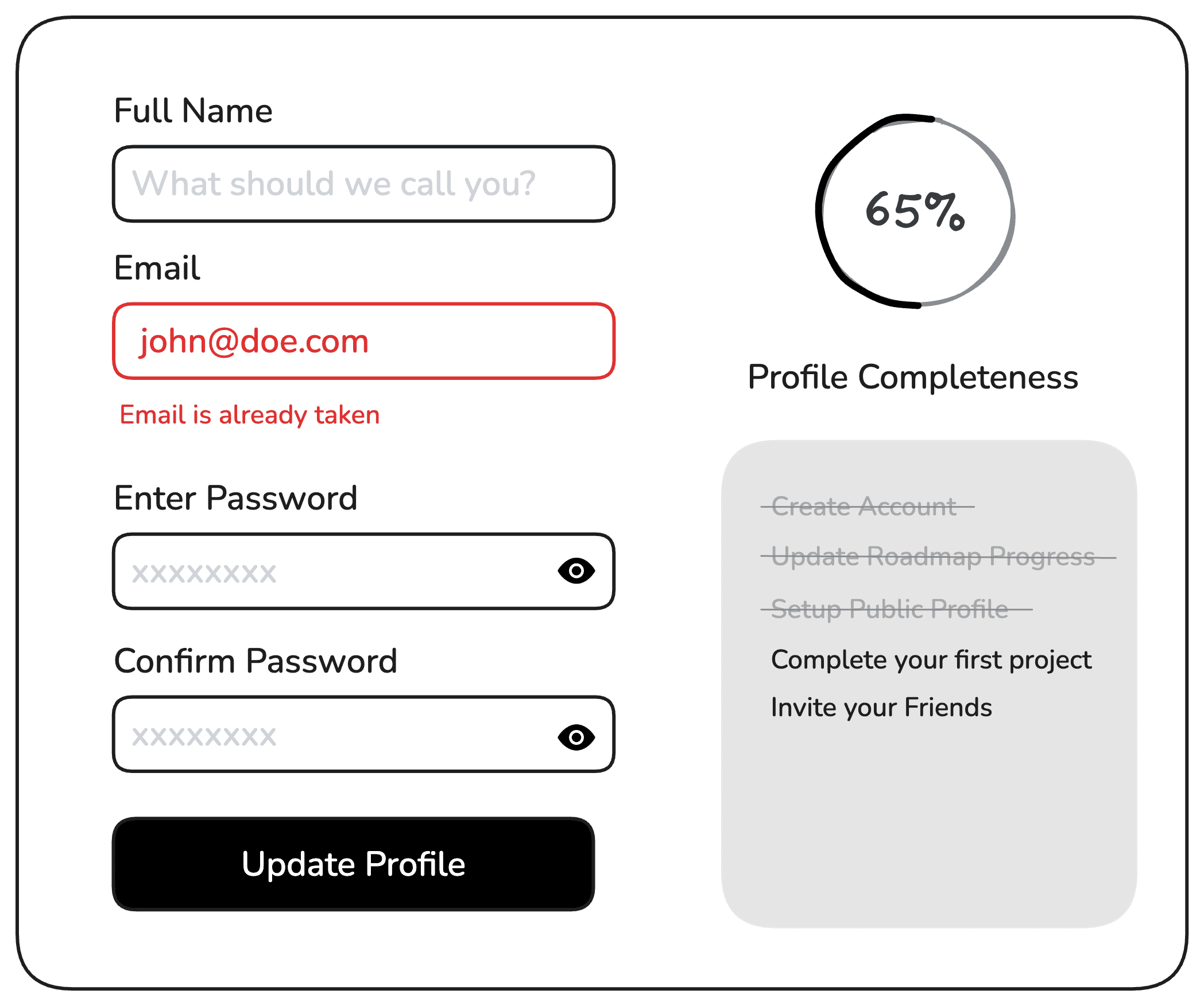 Accessible Form UI