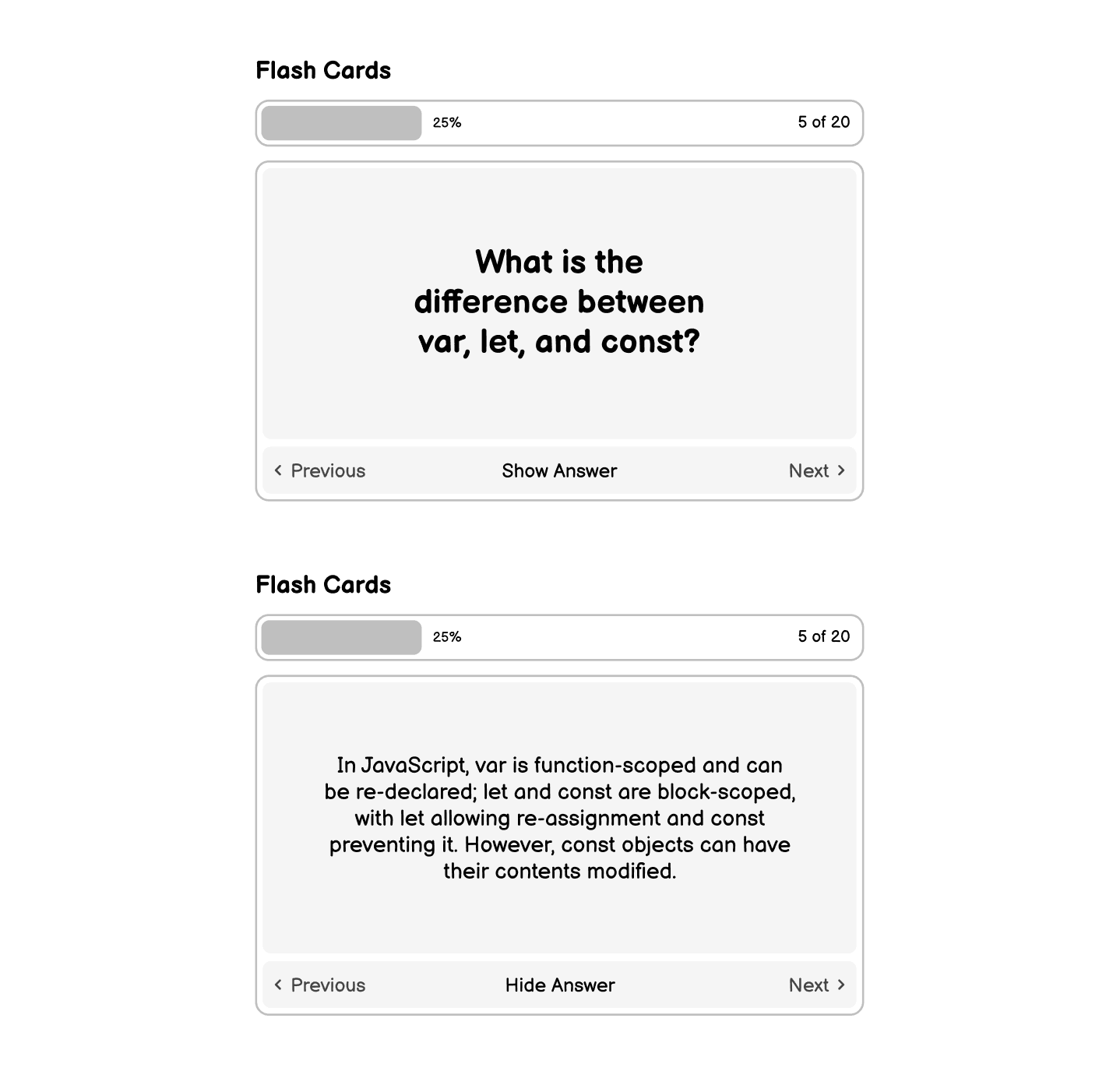 Flash Cards
