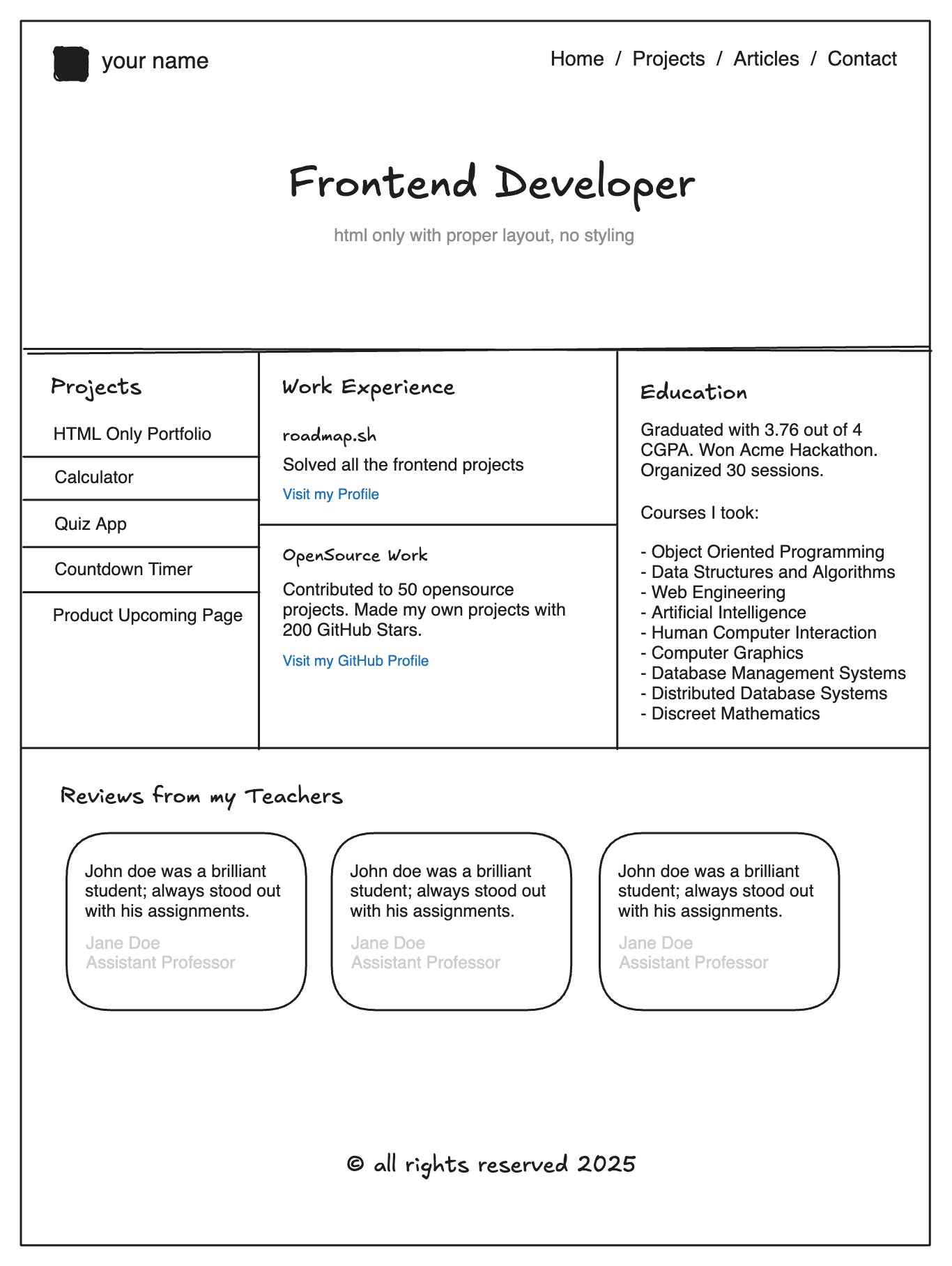 Basic HTML Website