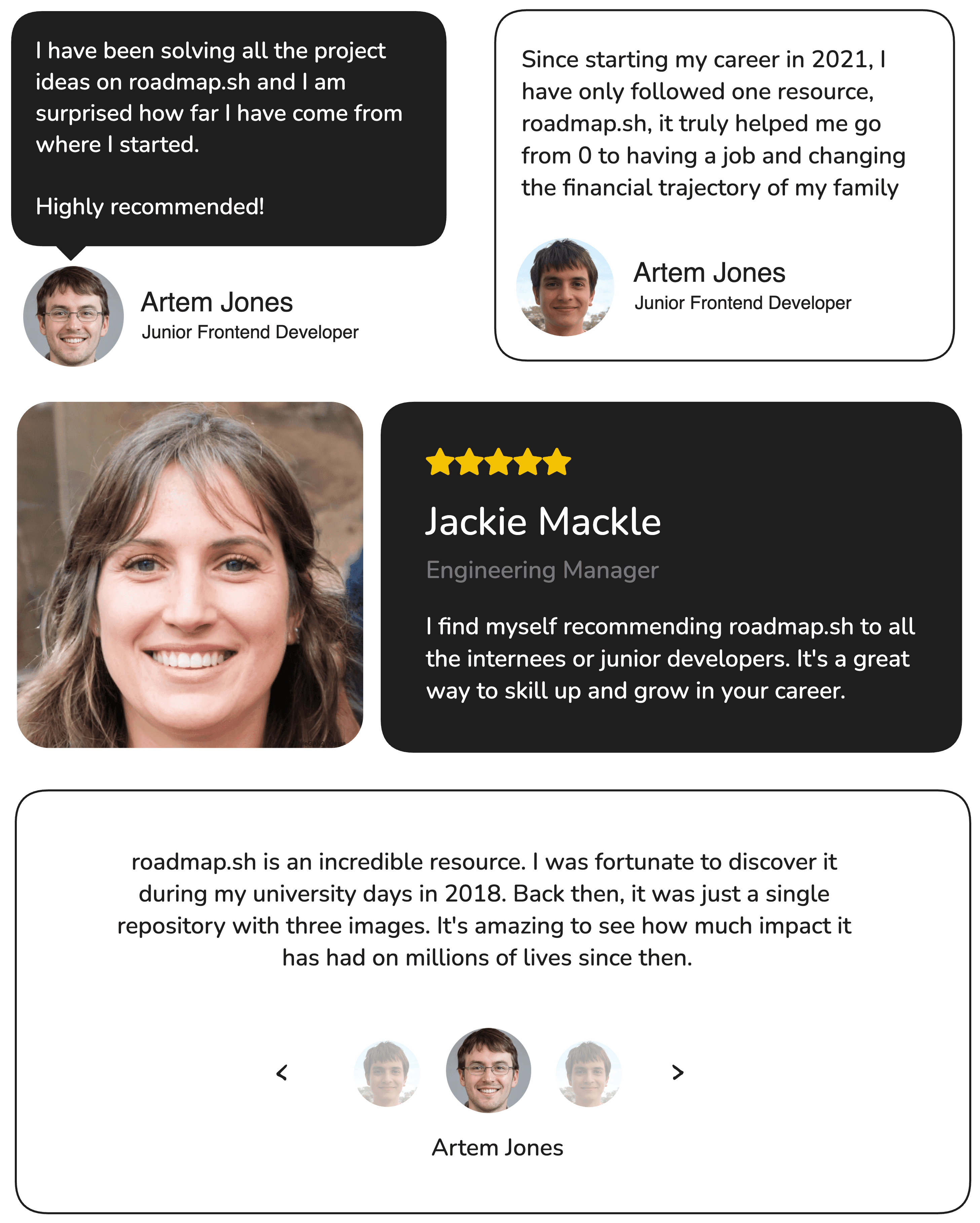 Testimonial Cards
